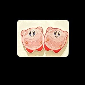 Kirby resin earrings
